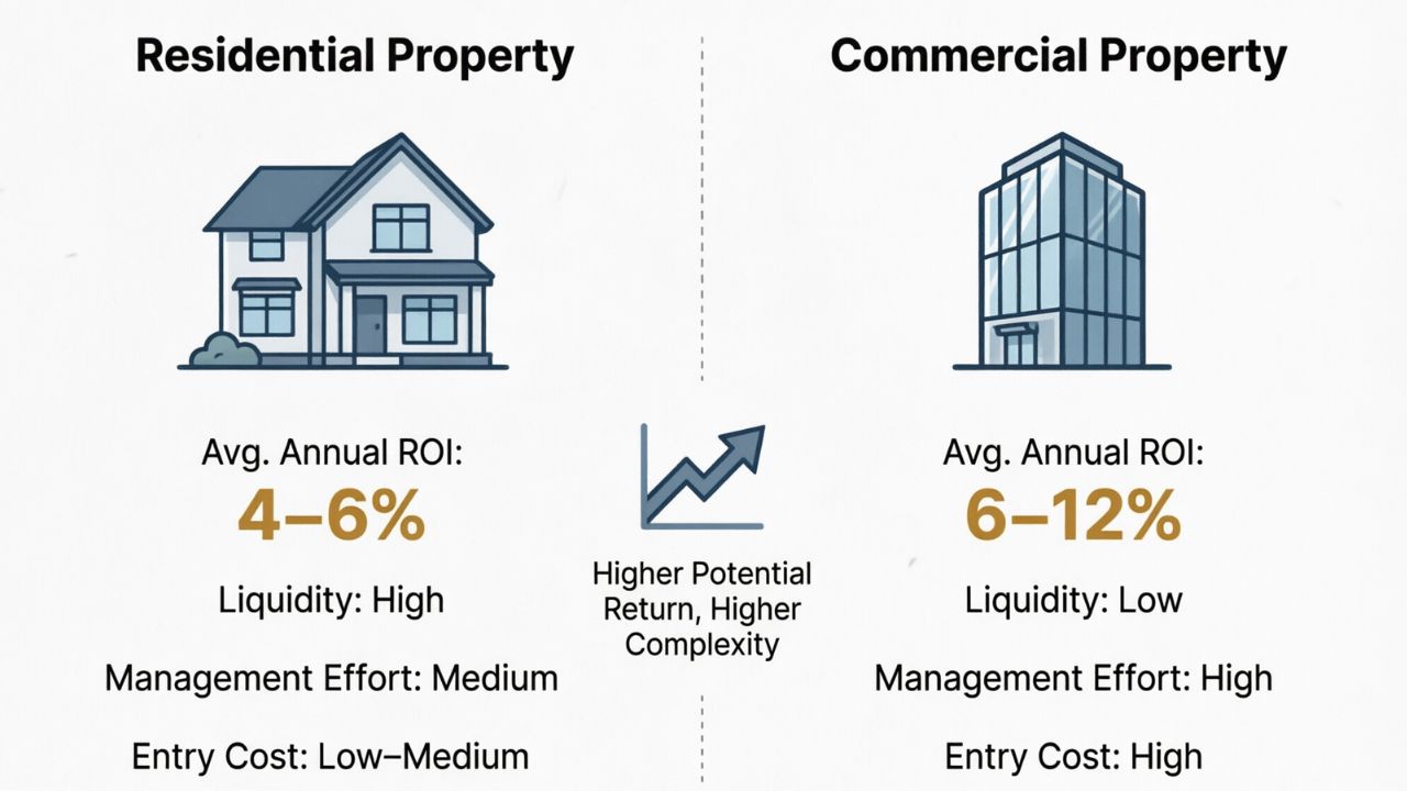 Residential vs Commercial Property